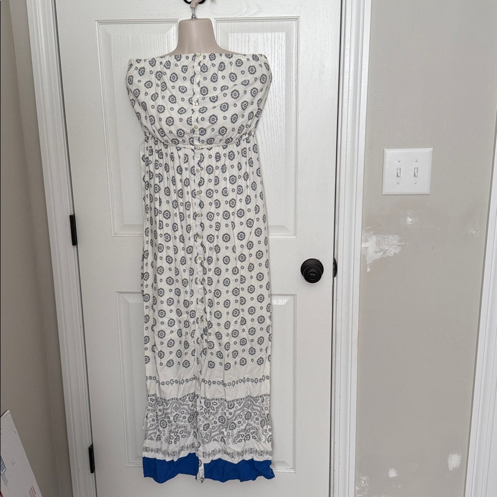 Strapless paisley old navy dress